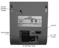 Turn on the lensometer using the switch on the back panel. The AL200 will do a calibration check; do not place any lenses or obstructions in front of the aperture during calibration.